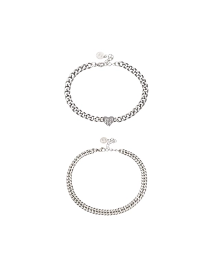 Набор из 2 стальных браслетов- Заказать в России