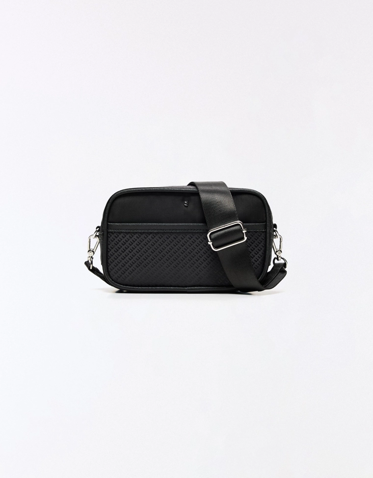 Technical monogram crossbody bag