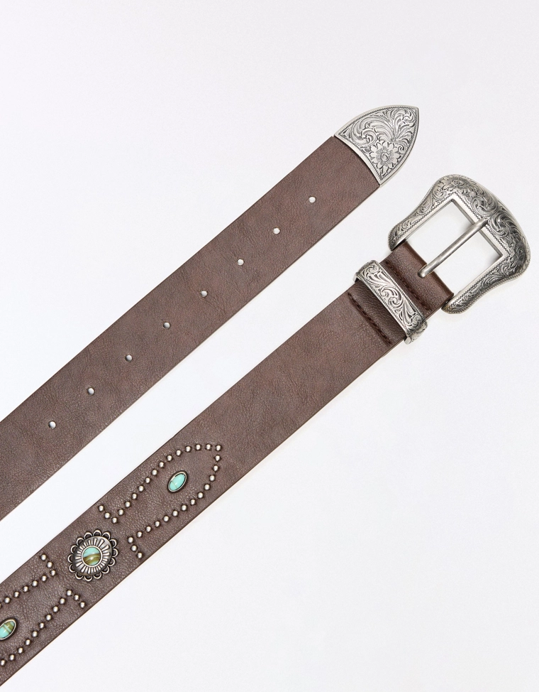 Ремень со стразами