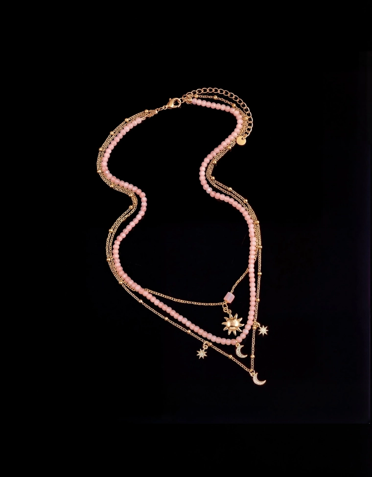 Набор из 3 цепочек с бусинами