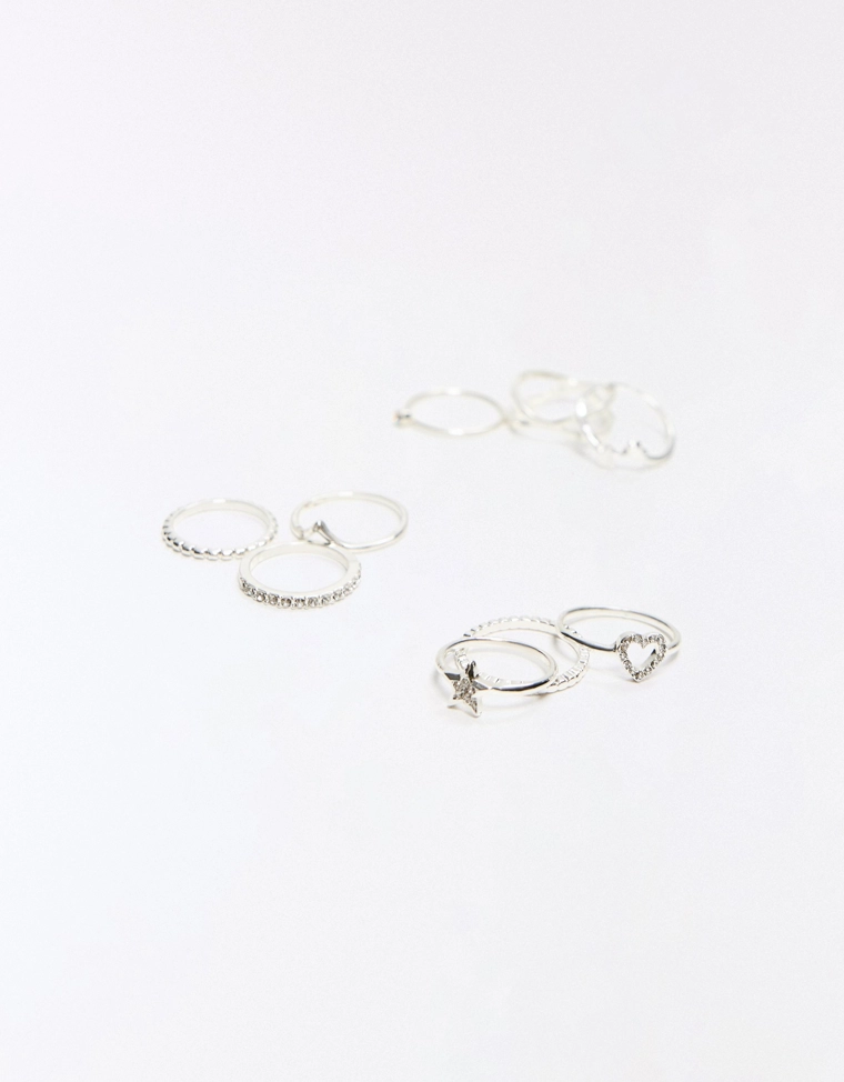 Набор из девяти тонких колец