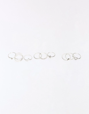 Набор из девяти тонких колец- Заказать в России