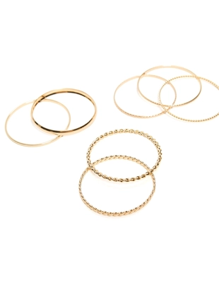 Набор из 7 тонких браслетов- Заказать в России