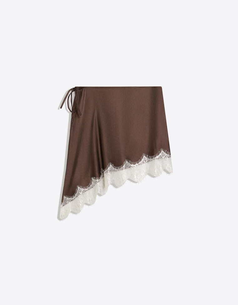 Юбка-парео с кружевом