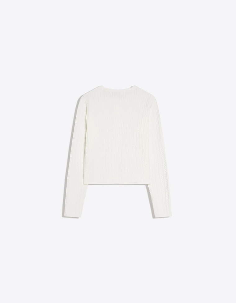 Кардиган на пуговицах с косами