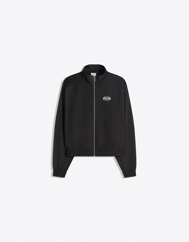 Толстовка на молнии с принтом