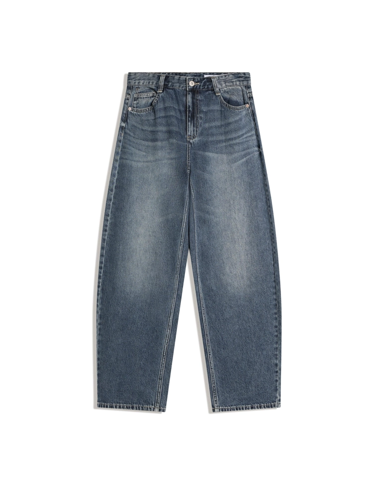 Джинсы baggy barrel с низкой посадкой