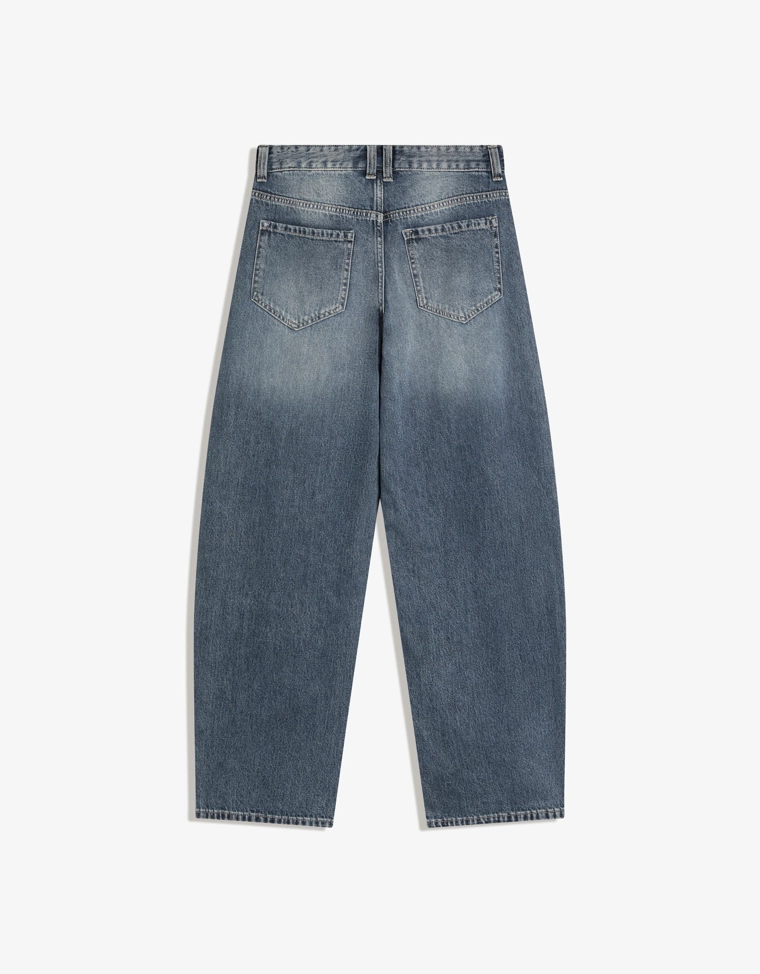 Джинсы baggy barrel с низкой посадкой