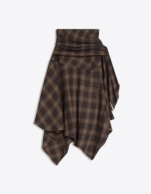 Юбка миди с принтом и завязками- Заказать в России