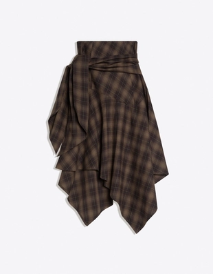 Юбка миди с принтом и завязками- Заказать в России