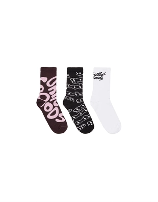 Набор из 3 пар носков с принтом- Заказать в России