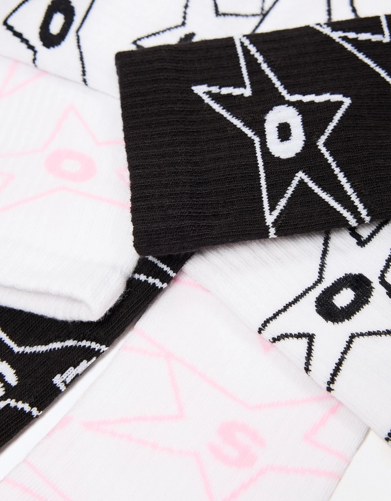 Набор из 3 пар носков с принтом