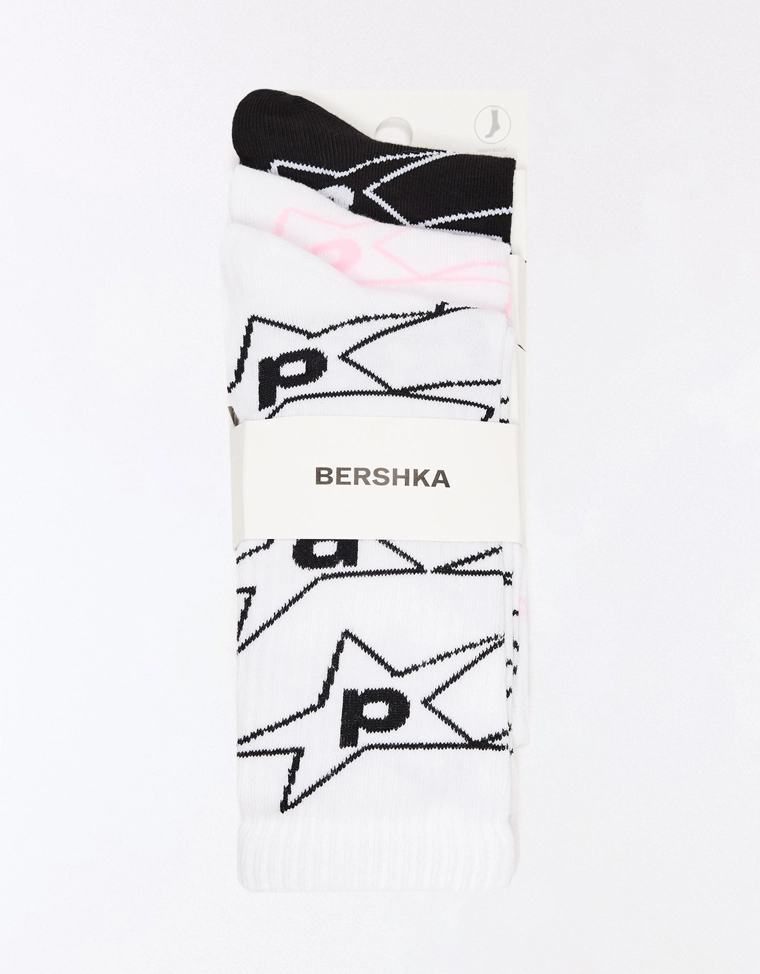 Набор из 3 пар носков с принтом