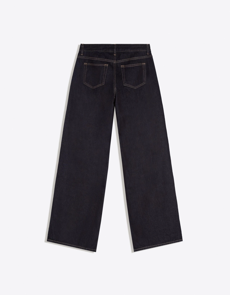 Джинсы свободного кроя с низкой посадкой