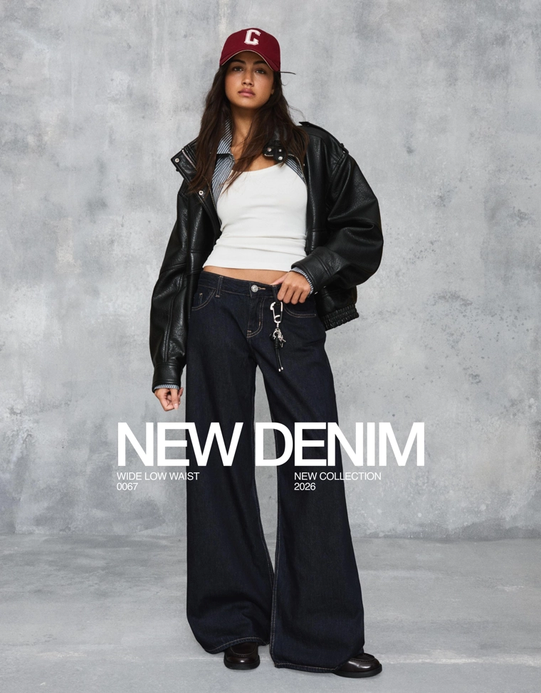 Джинсы свободного кроя с низкой посадкой