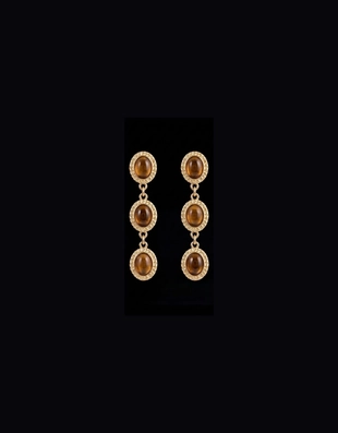 Набор из трех пар каскадных серег с камнями- Заказать в России