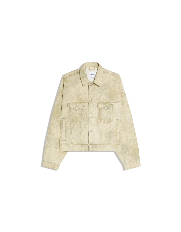 Джинсовая куртка с принтом