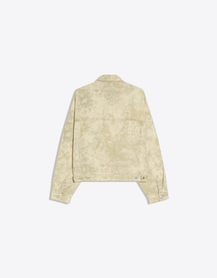 Джинсовая куртка с принтом- Заказать в России