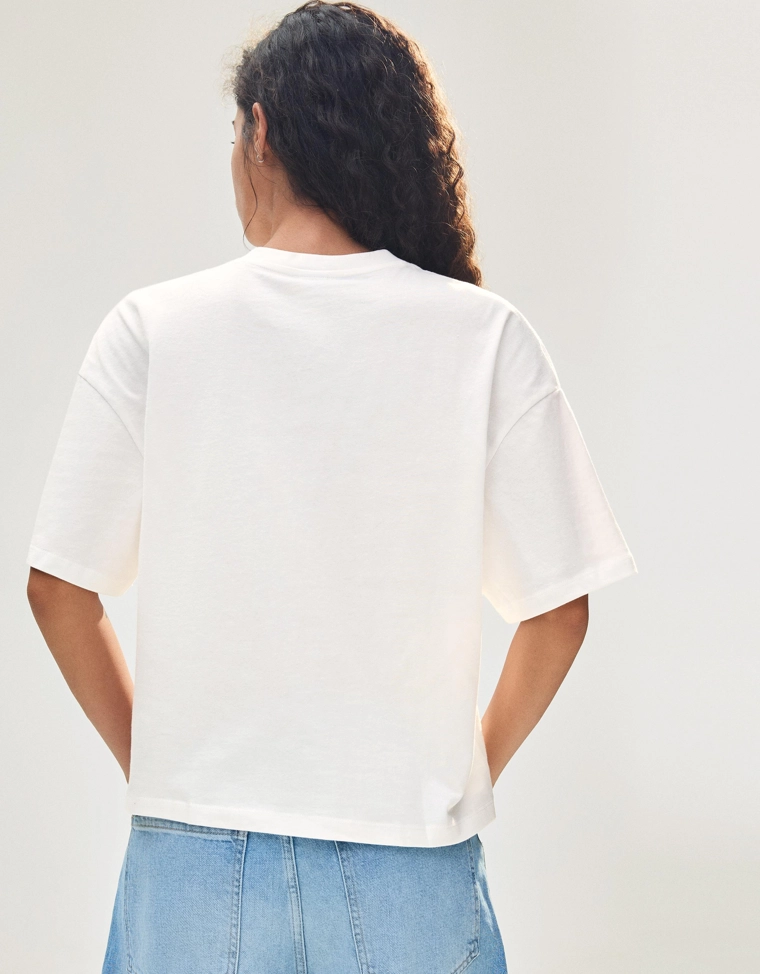 Футболка геометрического кроя с короткими рукавами