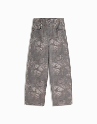 Брюки свободного кроя с принтом- Заказать в России