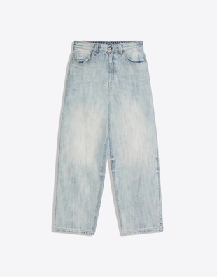 Джинсы очень свободного кроя с вышивкой- Заказать в России