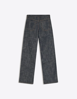 Джинсы-бойфренды с низкой посадкой из рельефной ткани- Заказать в России