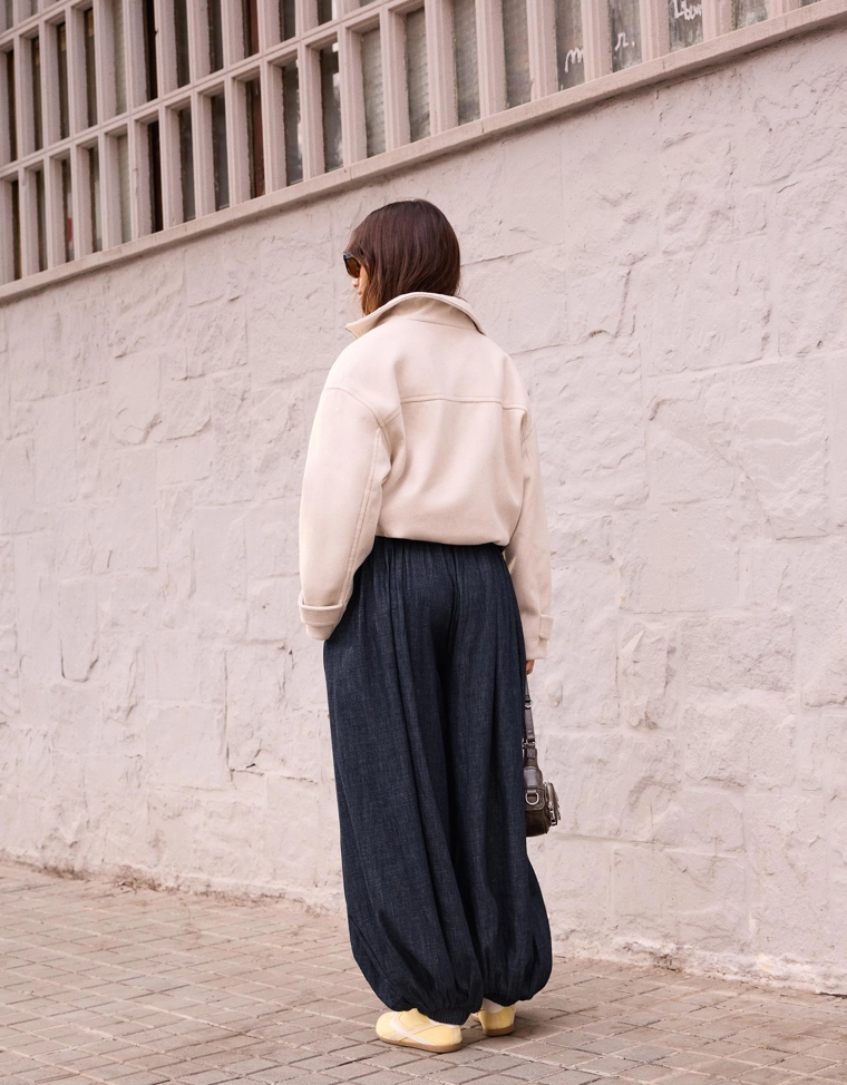 Джинсы-баллоны с низкой посадкой