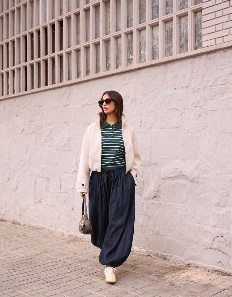 Джинсы-баллоны с низкой посадкой