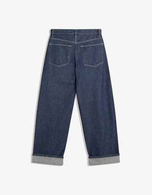 Джинсы свободного кроя с низкой посадкой и отворотами- Заказать в России