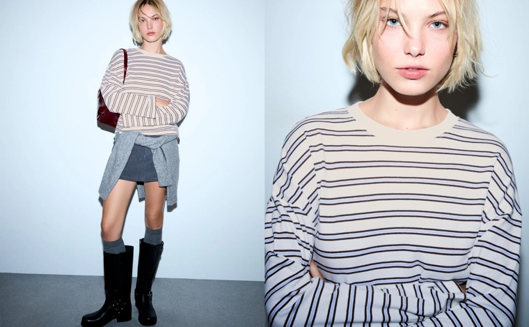 Лонгслив с принтом