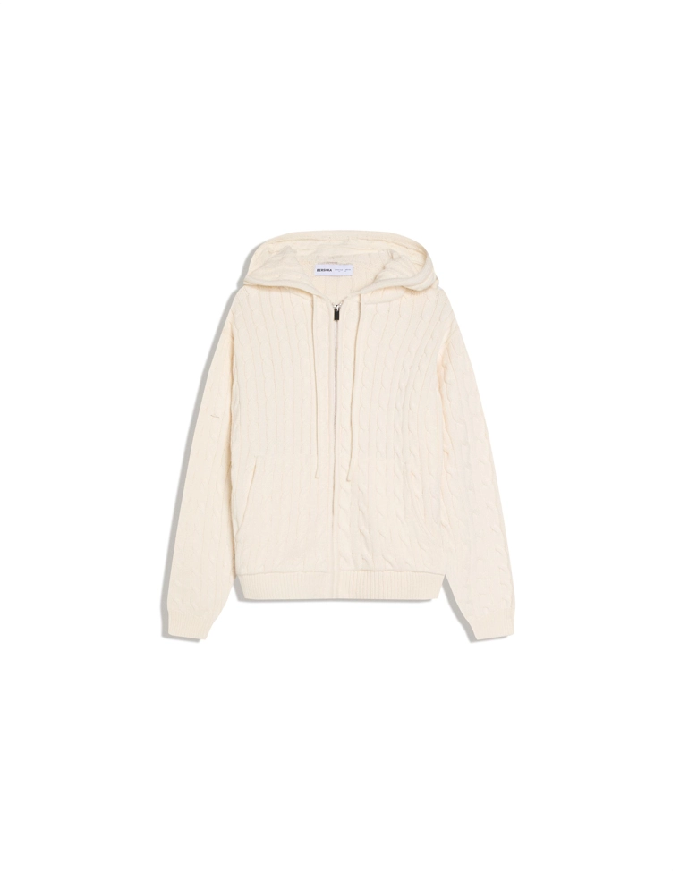 Кардиган на молнии с косами