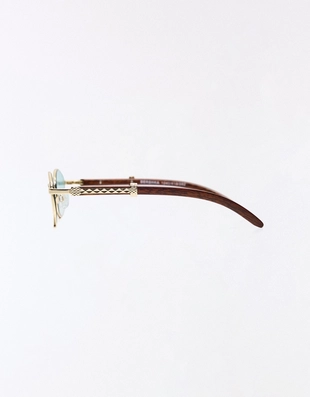 Солнцезащитные очки с дужками под дерево- Заказать в России