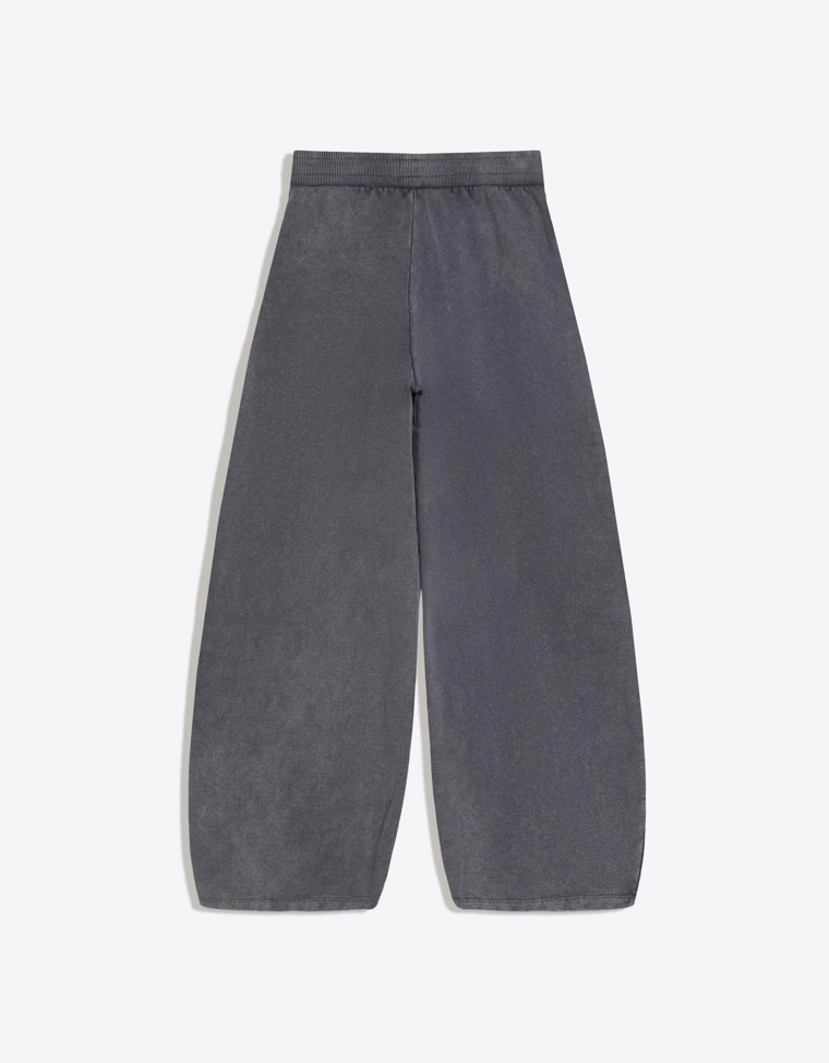 Брюки barrel из мягкой ткани с принтом