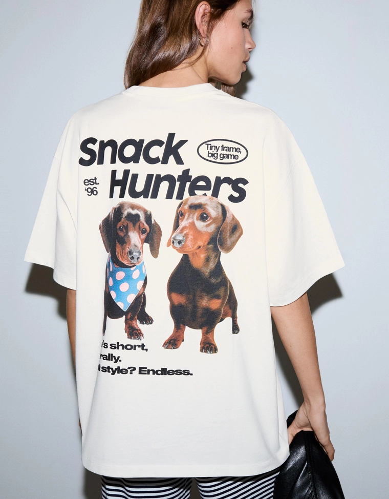 Футболка с короткими рукавами и принтом