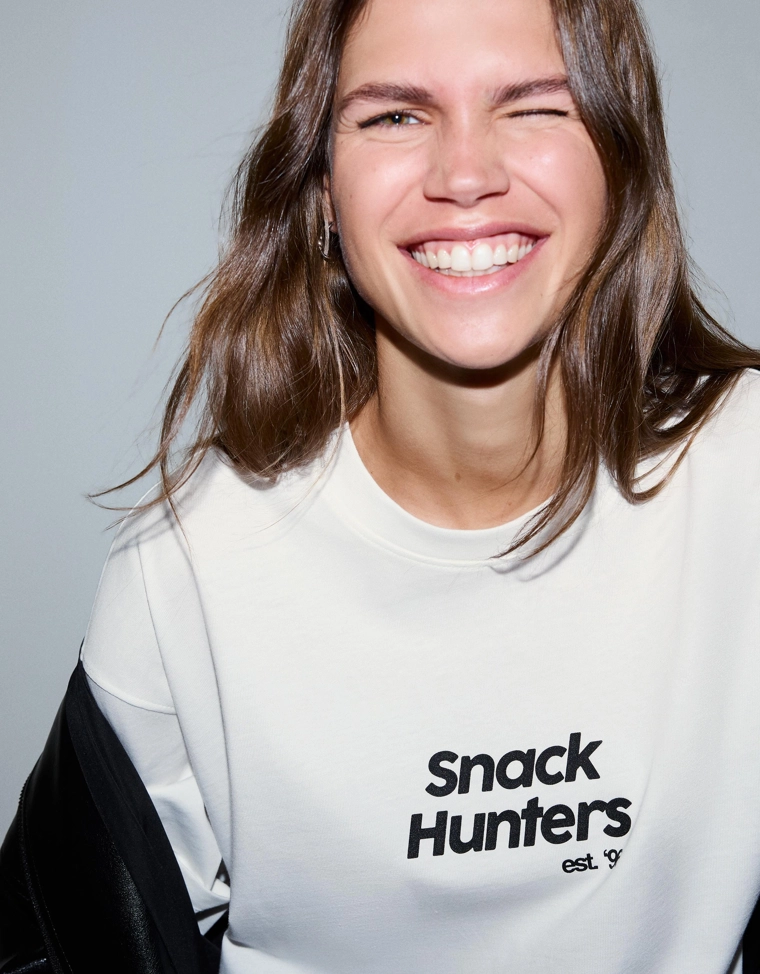 Футболка с короткими рукавами и принтом