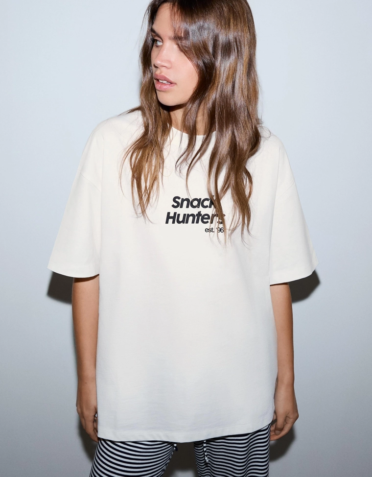 Футболка с короткими рукавами и принтом