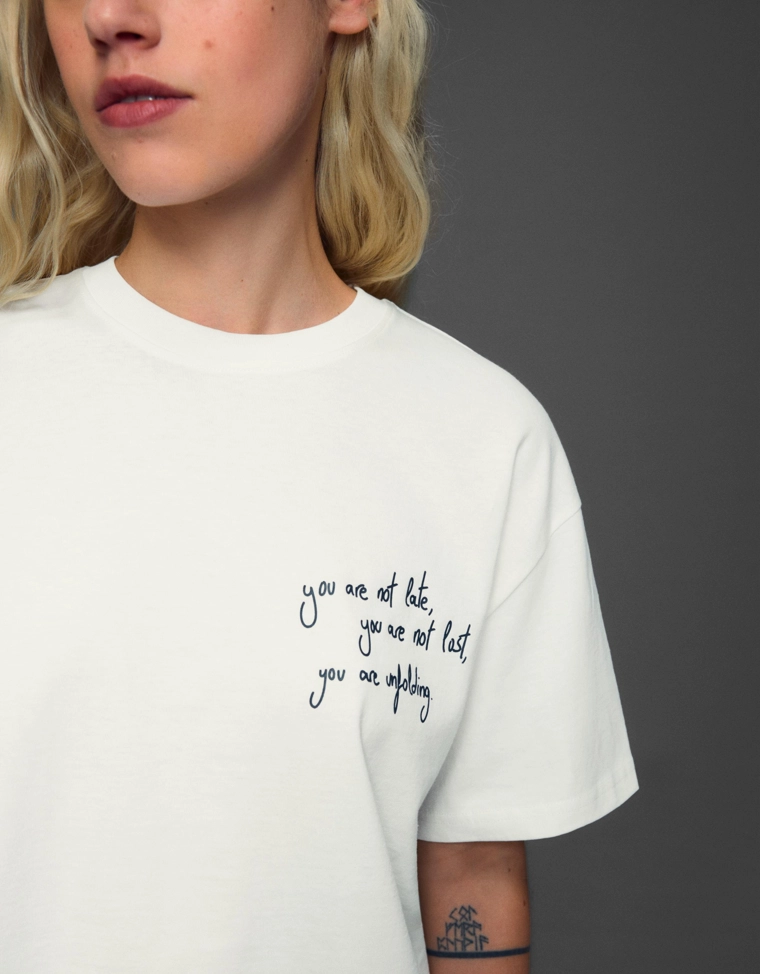 Футболка с короткими рукавами и принтом