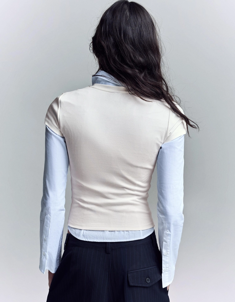 Футболка с короткими рукавами и принтом