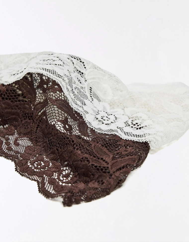 Набор из 2 кружевных лент для мех