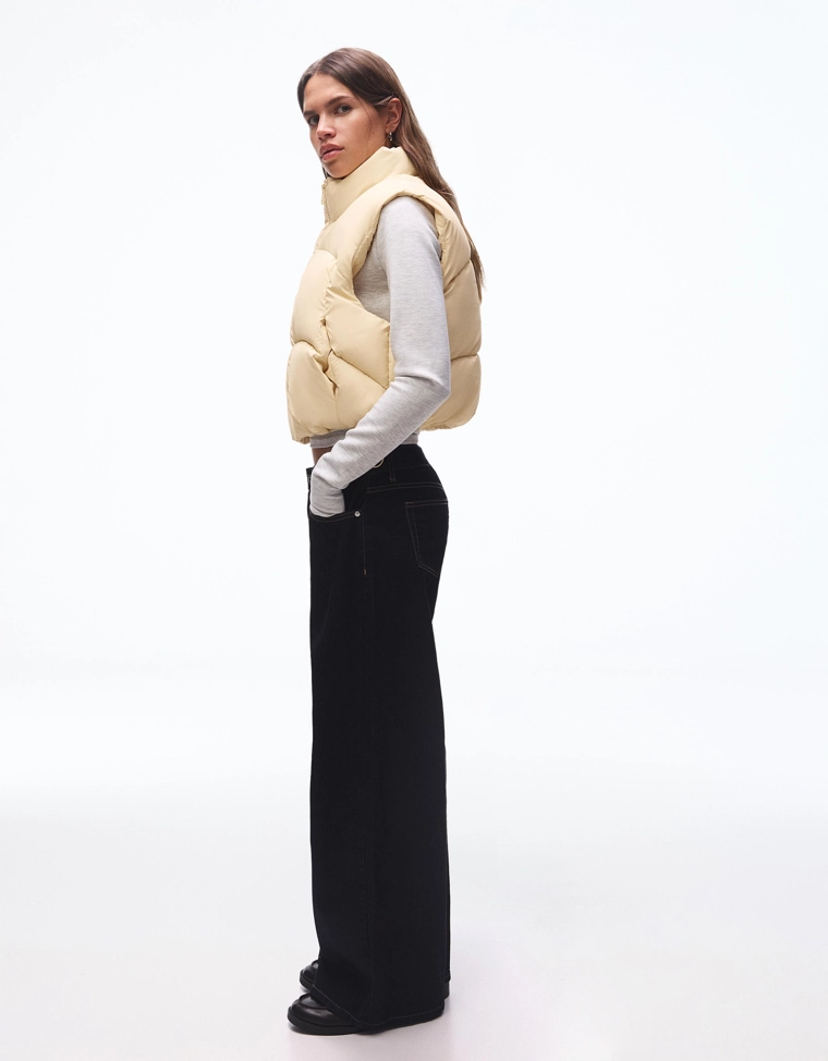 Укороченный стеганый жилет