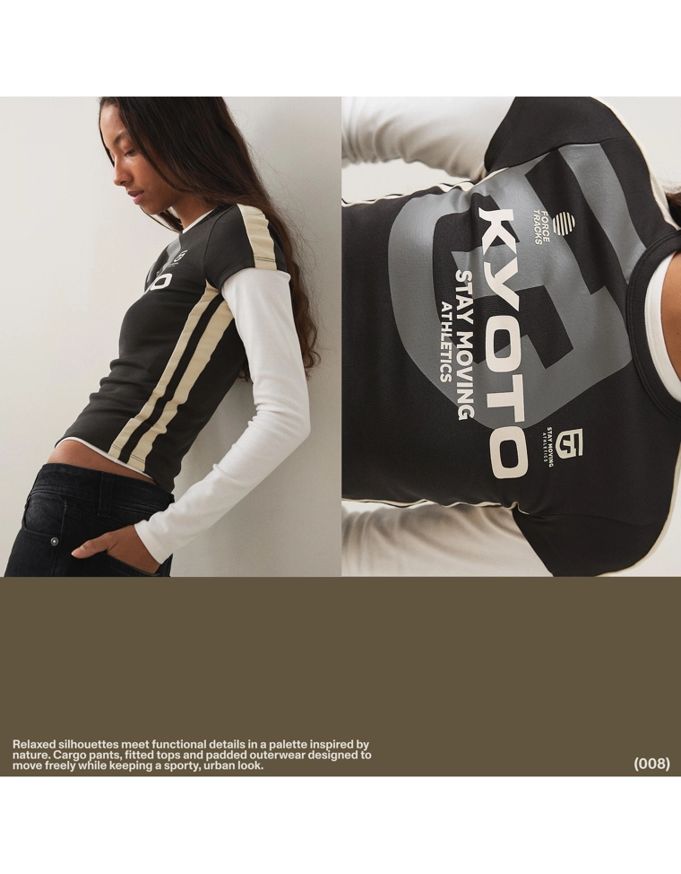 Спортивная футболка с короткими рукавами и принтом