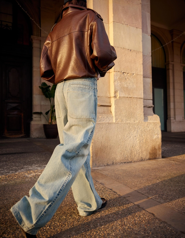 Джинсы супер свободного кроя с низкой посадкой