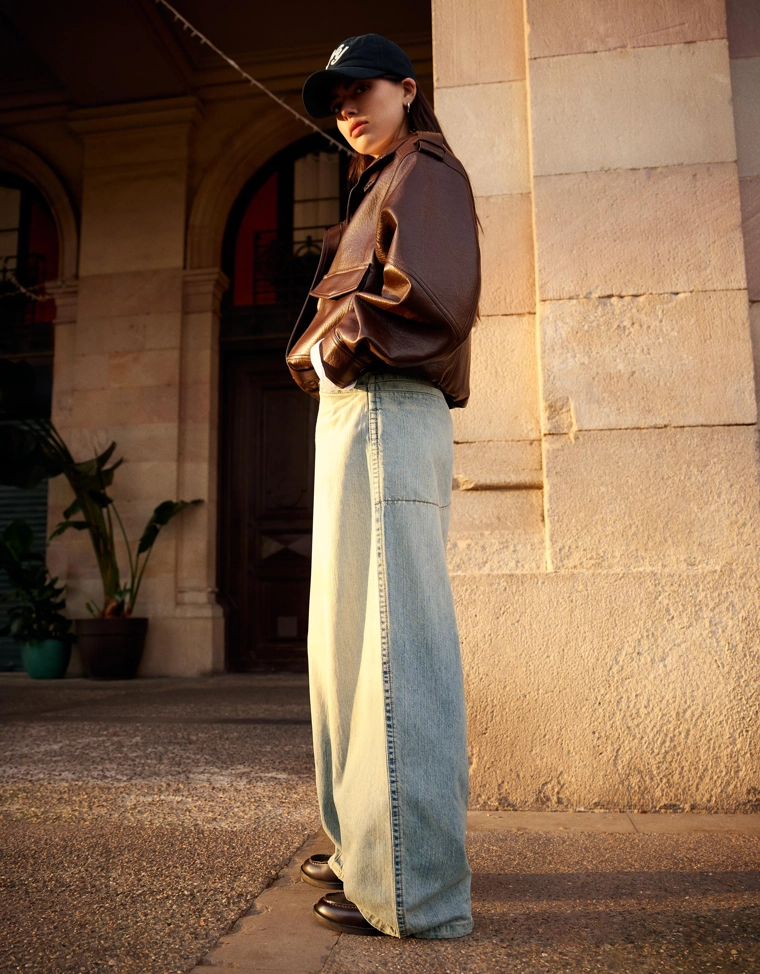 Джинсы супер свободного кроя с низкой посадкой