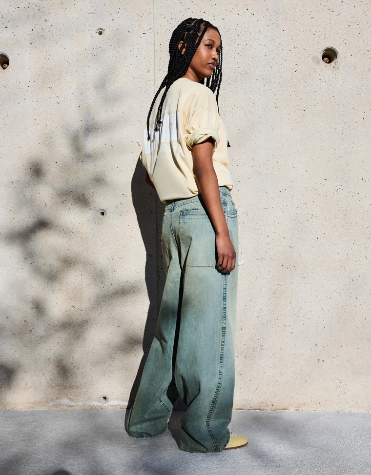 Джинсы супер свободного кроя с низкой посадкой