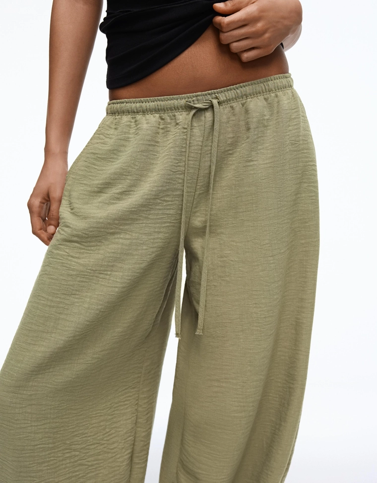 Брюки-шаровары в стиле рустик