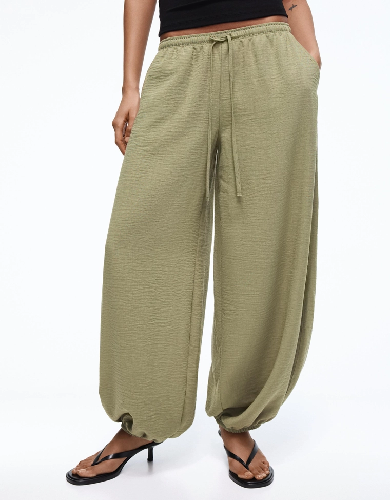 Брюки-шаровары в стиле рустик