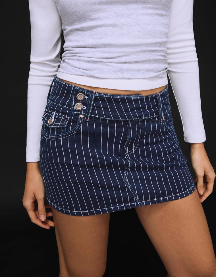 Джинсовая юбка-шорты