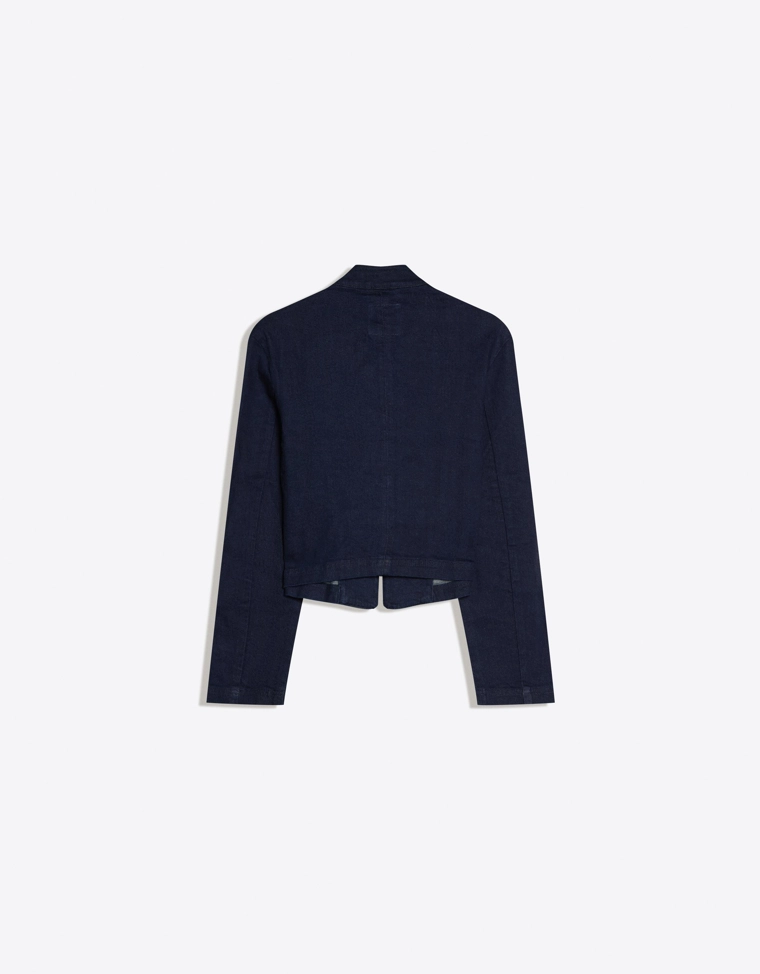 Джинсовая куртка на пуговицах спереди