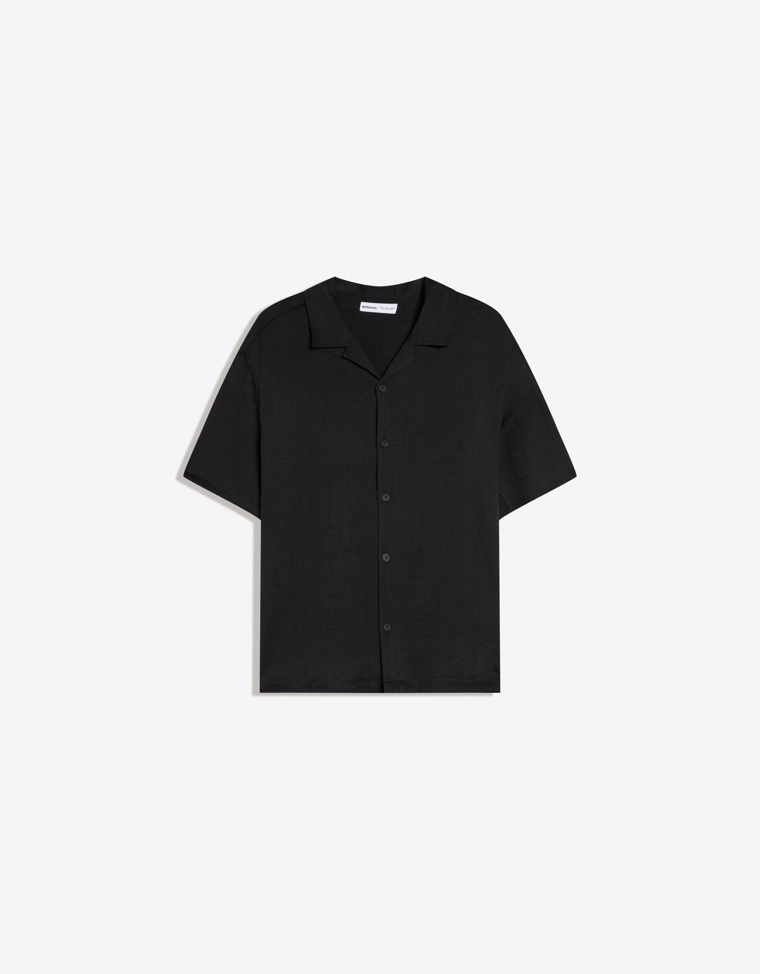 Рубашка с короткими рукавами в стиле рустик