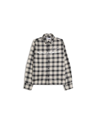 Рубашка в клетку с длинными рукавами- Заказать в России